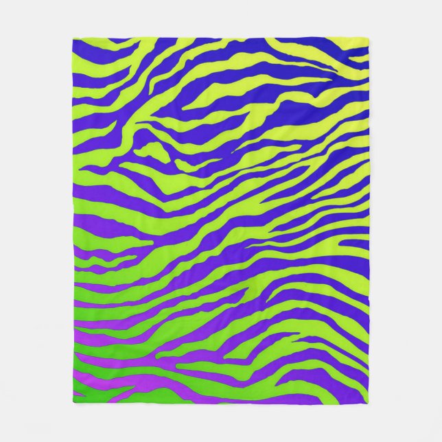 Manta Polar Zebra verde (Anverso)