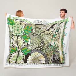 Manta Polar Zen Bamboo y Panda Blanket