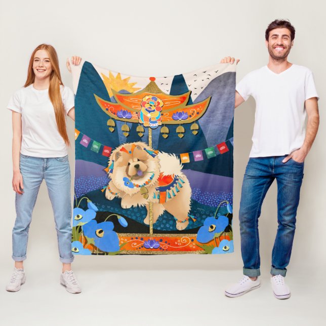 Manta Polar ZEN CARNIVAL Chow - Funda de fleece 3 tamaños (In situ)