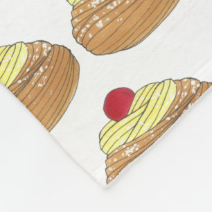 Manta Polar ZEPPOLE Alimento de pastelería de pasta frita de p