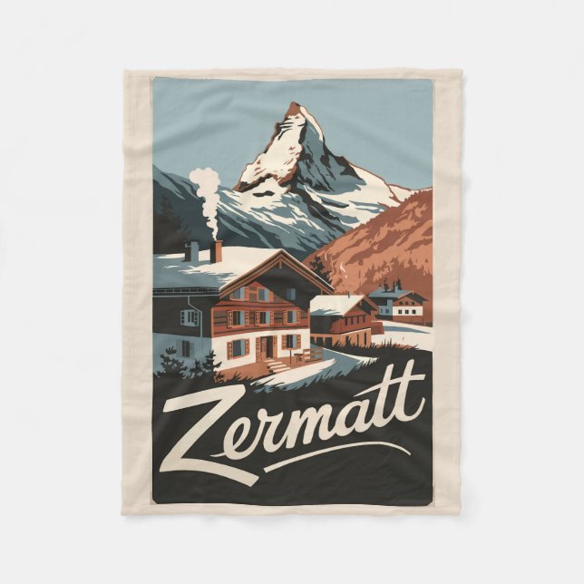 Manta Polar Zermatt Suiza Viaje al arte (Anverso)