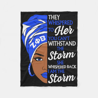 Manta Polar Zeta Phi Beta Sorority Black Women Pride Melanin A