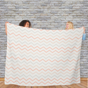 Manta Polar Zig-Zag Blanket in Soft Colors