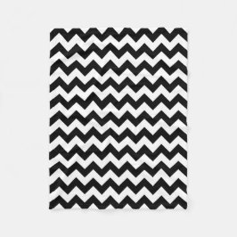 Manta Polar Zigzag blanco y negro de Chevron