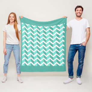 Manta Polar ZigZag verde
