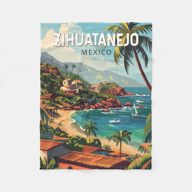Manta Polar Zihuatanejo México Viaje al arte (Anverso)