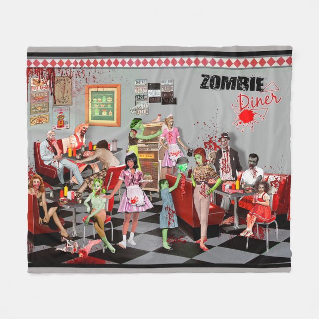 Manta Polar Zombie Diner (Frente (Horizontal))