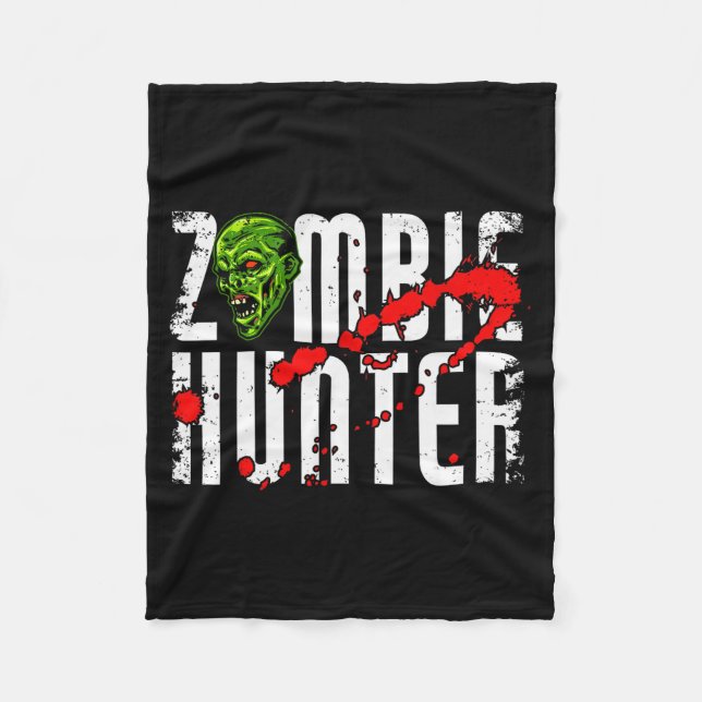 Manta Polar Zombie Hunter _ Halloween Apparel Funny Halloween  (Anverso)