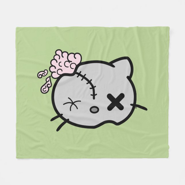 Manta Polar Zombie Kitty (Frente (Horizontal))