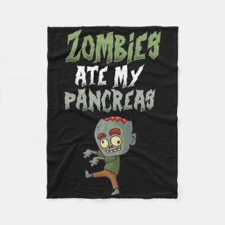 Manta Polar Zombies Se Comieron Mi Páncreas Chica T1d Diabetes