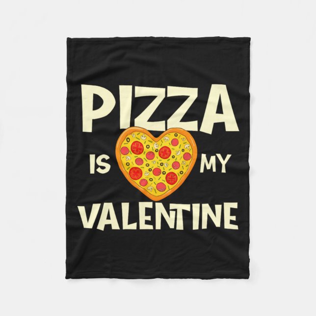 Manta Polar Zza Is My Valentine Zza Ker Food Lover  (Anverso)