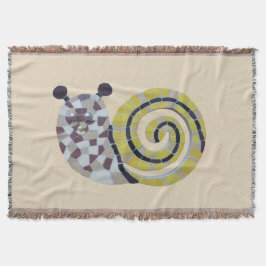 Manta Polvo de Mosaico de Caracol. Trow Blanket