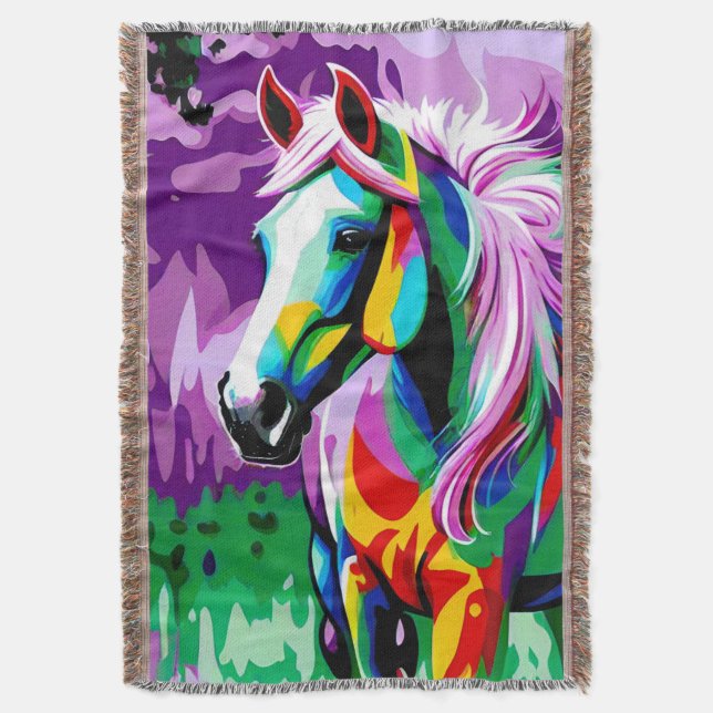 Manta Pony colorido (Frente vertical)