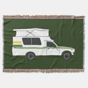 Manta pop chinook camper lima retro limón