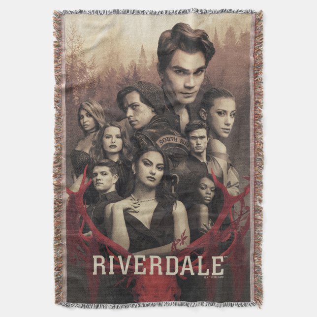 Manta Poster de cráneo de Riverdale Deer (Frente vertical)