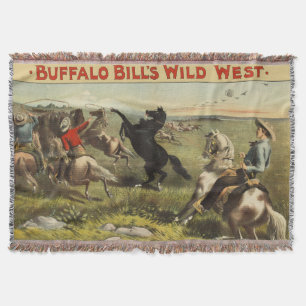 Manta Póster de vaquero del oeste salvaje de Buffalo Bil