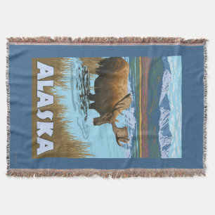 Manta Poster del viaje del vintage del agua potable de