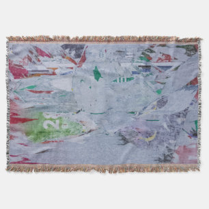 Manta Posters viejos invierno lucen verde blanco gris ro