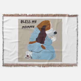 Manta Praying Basset Hound Bless My Mommy 