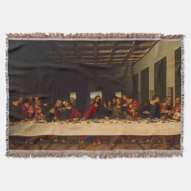 Manta Precioso arte de La Última Cena (Anverso)