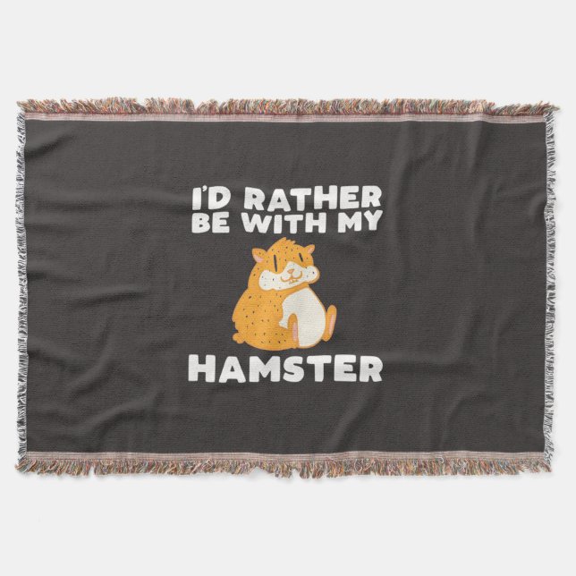 Manta Prefiero Estar Con Mis Hamsters (Anverso)