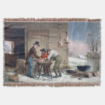 Preparándose para la Navidad Francis Edmonds 1851