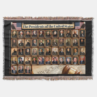 Manta Presidente de los Estados Unidos Throw Blanket