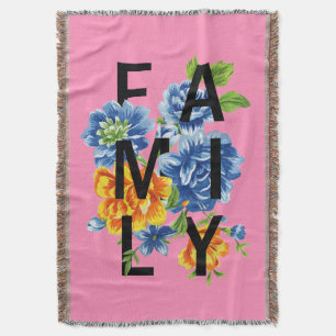 Manta Presupuesto de familia floral