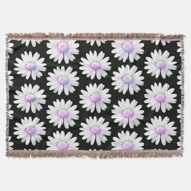 Manta Pretty Purple Dotted Daisy's (Anverso)