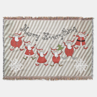 Manta Prim Santas Merry Everything Throw