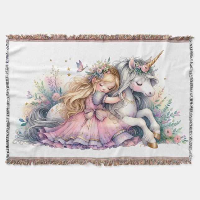 Manta Princess Unicorn Pastel Fairytale Fantasy (Anverso)