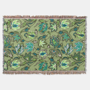 Manta Protea Batik Hawaiian Tropical Throw Blanket