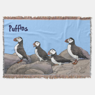 Manta Puffins atlánticos