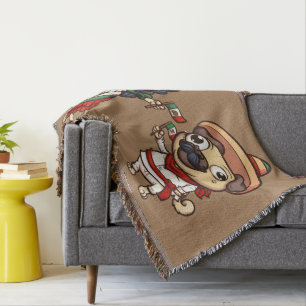 Manta Pugs Lanzados del Cinco De Mayo
