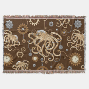 Manta Pulpo Steampunk Retro Fantasía Mecánica