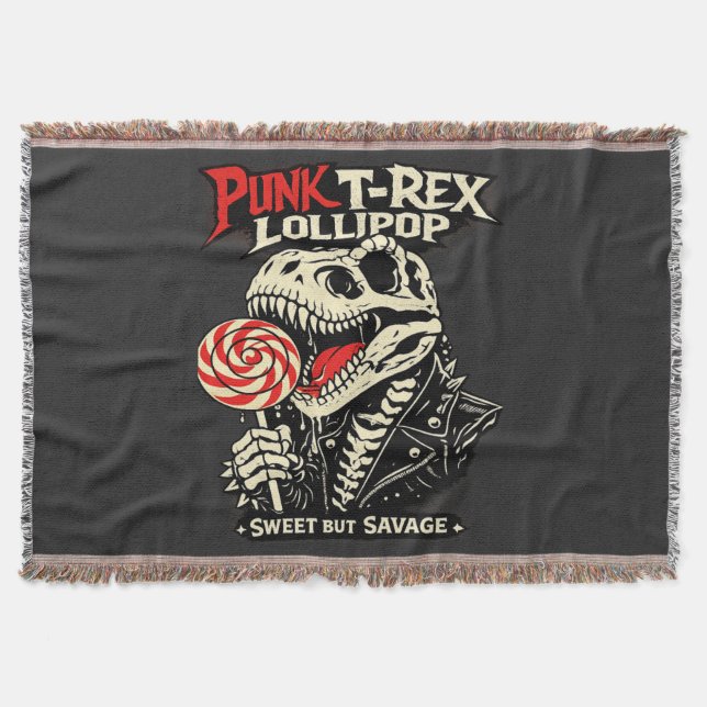 Manta Punk T-Rex Piruleta - Dulce Pero Salvaje (Anverso)