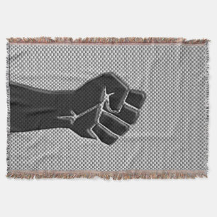 Manta Puño solidario en estilo de impresión de fibra de