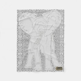 Manta punteada del paño grueso y suave del