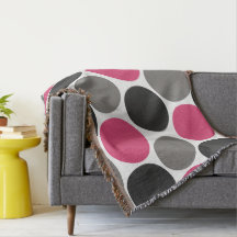 Punto Polka Rosa y Gris