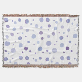 Manta puntos de polka pintados a mano