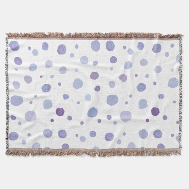 Manta puntos de polka pintados a mano (Anverso)