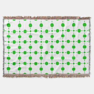 Manta Puntos de Polka Verde, Patrón De Punto De Polka, P