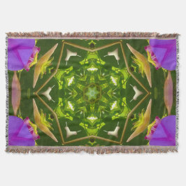 MANTA PURPLE AND GREEN ABSTRACT DRAWING. SAMER BRASIL. 4