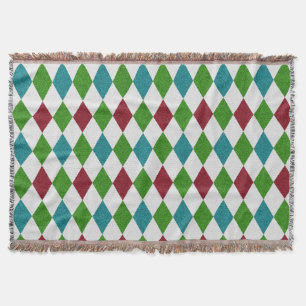 Manta Purpurina de diamantes multicolor