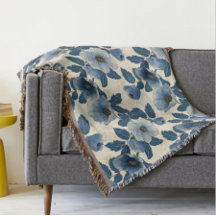 Purpurina de oro floral azul Ukiyo-e japonés