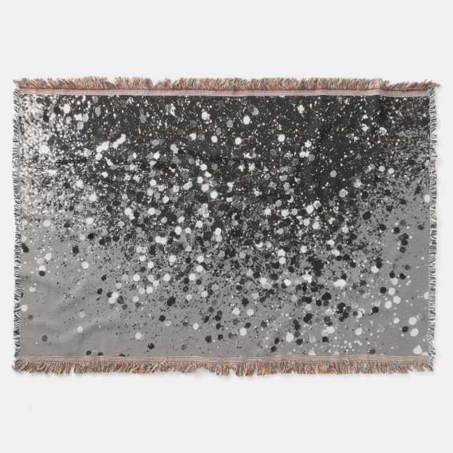 Manta Purpurina gris plateado #1 #brillante (Anverso)