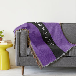 Manta Purpurina púrpura, fondo Purpurina, nombre