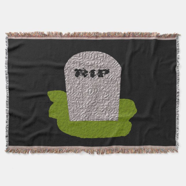 Manta QEPD Tombstone Throw Blanket (Anverso)