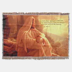 Manta Que alaben el nombre del Lord Throw Blanket