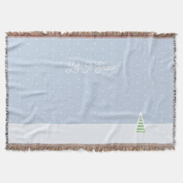 Manta Que Nieva Pequeños Puntos De Polka Azul De Hielo D